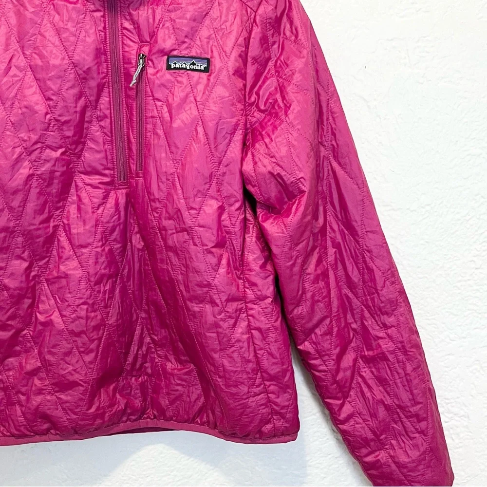 Patagonia Women's Diamond Quilted Pullover Nanopuff Jacket - Pink - Picture 2 of 13